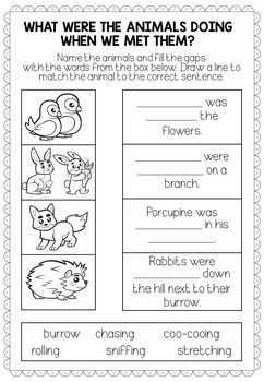 Fletcher and the Springtime Blossoms activities (Julia Rawlinson) Book Companion