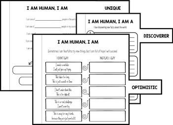 I am Human (Susan Verde) - Flip book, word puzzles, book extension activities