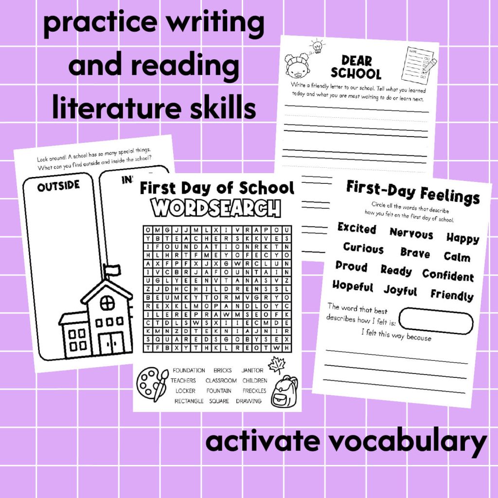 School's First Day of School activities