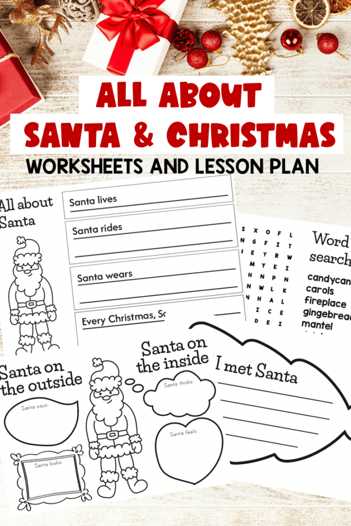 Christmas worksheets for kindergarten and first grade