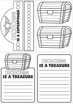 KINDNESS actvitities, writing prompts, kindness CRAFT: crown, wristbands