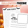FREEBIE - HALLOWEEN WRITING PROMPT, HALLOWEEN WORD SEARCH