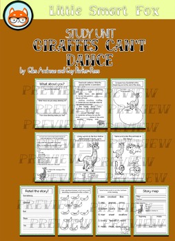 Book Companion/Study Unit - Giraffes Can't Dance by Giles Andreae