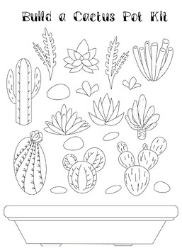 Cactus reading comprehension, Cactus nonfiction reading and cactus craft