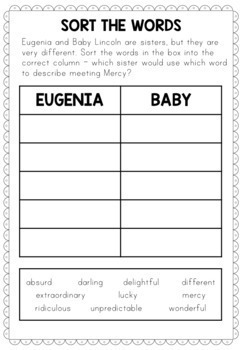 A piglet named Mercy activities, book companion (by Kate DiCamillo)