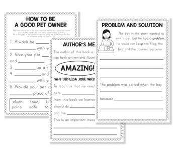 "Can I Keep It?" activities (Lisa Jobe) - Flipbook, Book companion