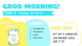 Morning meetings slides - Read aloud activities