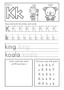 Alphabet Handwriting Practice: Letter tracing and formation