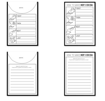 FIRST GRADE VALENTINE CRAFT Procedural Writing CRAFT, Hot Chocolate Winter Craft