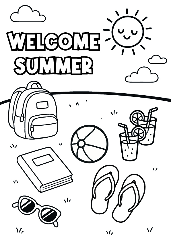 Artboard 21x last day of school coloring page