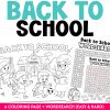 back to school cover1x back to school coloring page, back to school word search